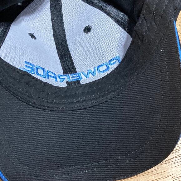 Powerade Black Embroidered Baseball Cap Hat Adjustable Strap - Picture 4 of 6